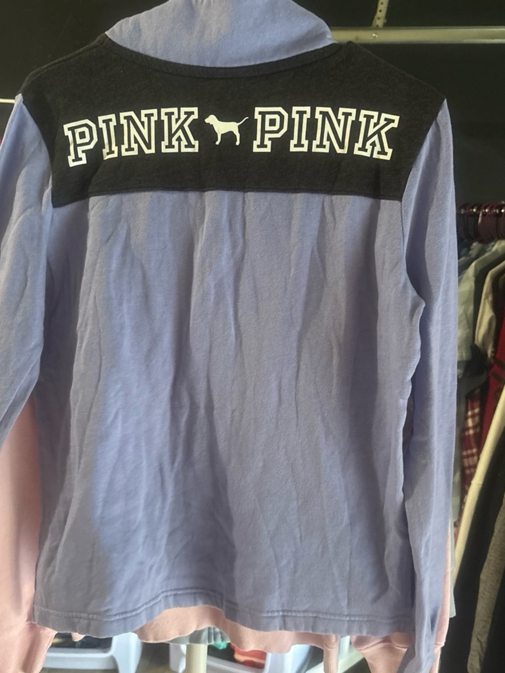 Victoria's Secret pink Lavender Quater zip up Pullover